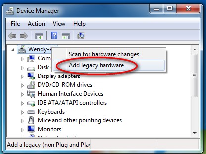 add windows drivers manually